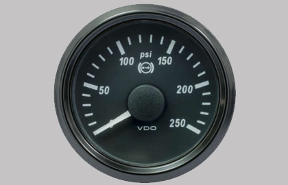 SingleViu Brake Pressure Gauge 250PSI